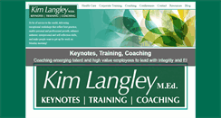 Desktop Screenshot of kimlangley.net